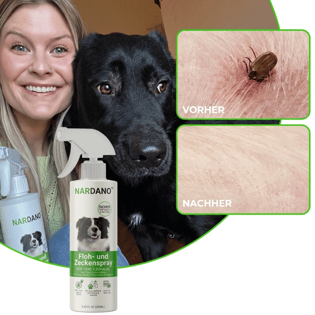 Nardano Clear - Natürliches Floh- & Zeckenspray für Hunde
