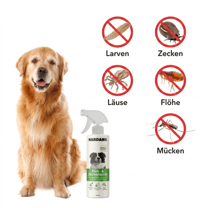 Nardano Clear - Natürliches Floh- & Zeckenspray für Hunde