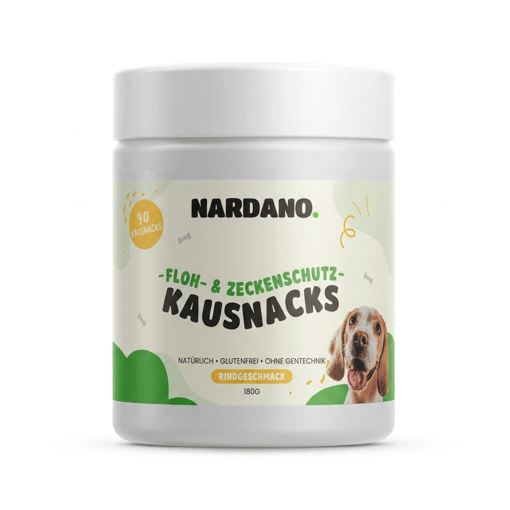 Nardano Snack - Natürliche Floh- & Zeckenschutz-Kausnacks für Hunde