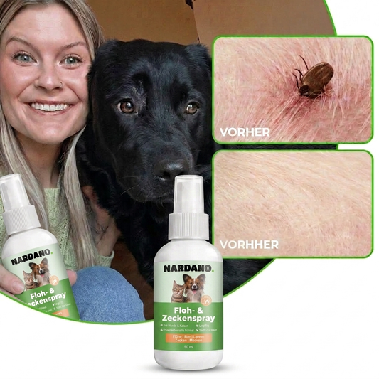 Nardano Repel - Natürliches Floh- & Zeckenspray für Hunde